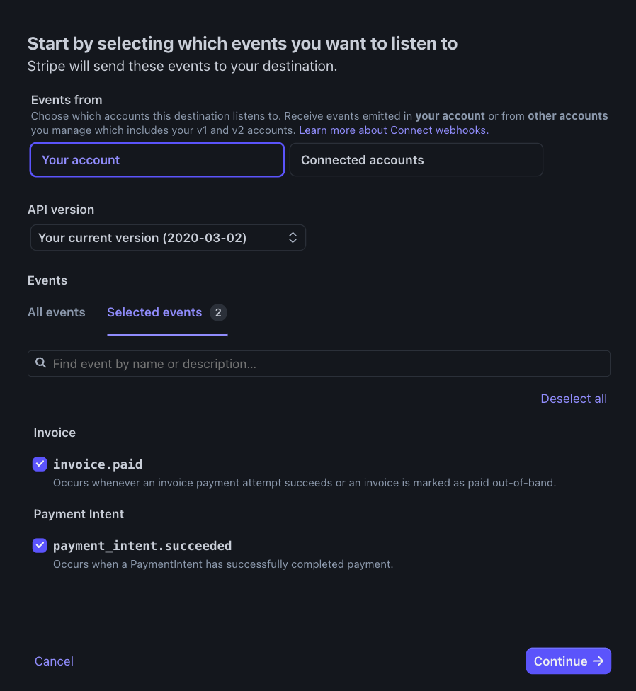 Stripe Restricted API Key Permission - Connect